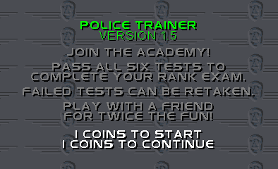 Police Trainer (Rev 1.3) Title Screen